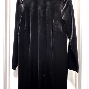 Talbots Black Velvet Midi Dress